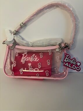 Aldo Barbie Shoulder Bag NewWT Limited Edition/Dust Bag 24x12cm Pink/Clear